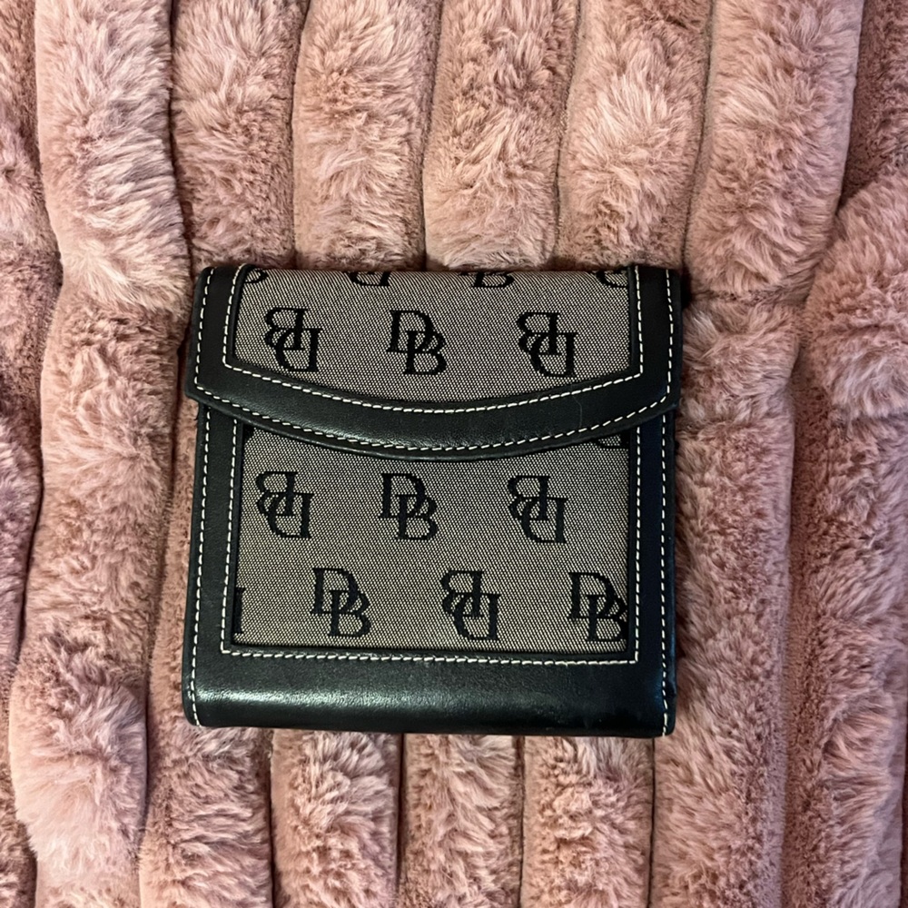 Dooney & Bourke Black and Gray Women's Wallet